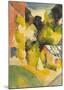 Greenhouse in the Park-Auguste Macke-Mounted Giclee Print