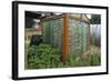 Greenhouse Made from Recycled Plastic Bottles-null-Framed Photographic Print