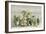 Greenhouse Orchids on Wood v2-Danhui Nai-Framed Art Print