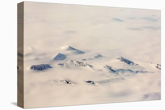 Greenland, Aerial Picture, Glacier and Snowy Mountains-Catharina Lux-Stretched Canvas