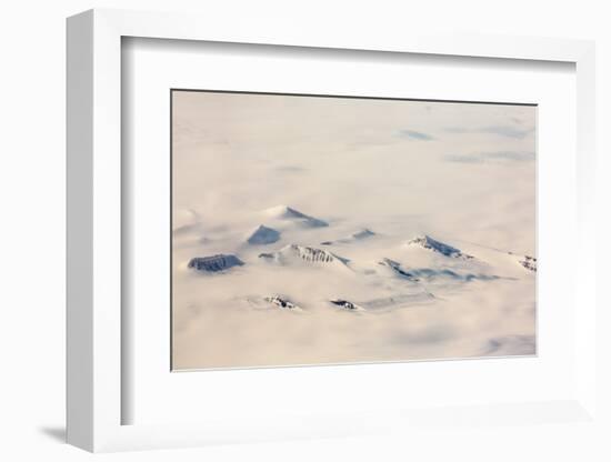 Greenland, Aerial Picture, Glacier and Snowy Mountains-Catharina Lux-Framed Photographic Print