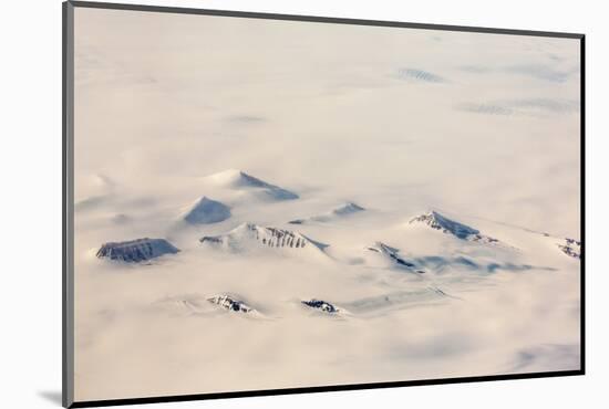 Greenland, Aerial Picture, Glacier and Snowy Mountains-Catharina Lux-Mounted Photographic Print