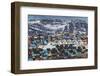 Greenland, Disko Bay, Ilulissat, Elevated Town View-Walter Bibikow-Framed Photographic Print