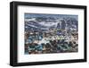 Greenland, Disko Bay, Ilulissat, Elevated Town View-Walter Bibikow-Framed Photographic Print