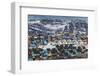 Greenland, Disko Bay, Ilulissat, Elevated Town View-Walter Bibikow-Framed Photographic Print