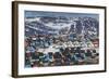 Greenland, Disko Bay, Ilulissat, Elevated Town View-Walter Bibikow-Framed Photographic Print