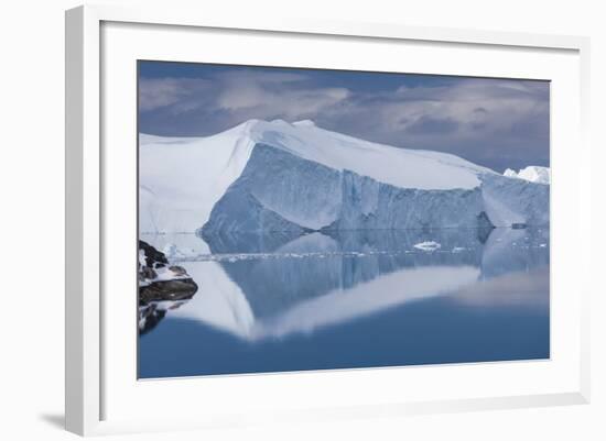 Greenland, Disko Bay, Ilulissat, Elevated View of Floating Ice-Walter Bibikow-Framed Photographic Print