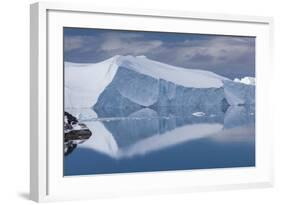 Greenland, Disko Bay, Ilulissat, Elevated View of Floating Ice-Walter Bibikow-Framed Photographic Print