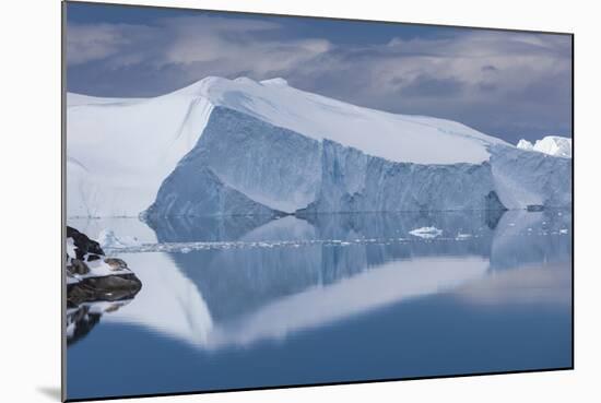 Greenland, Disko Bay, Ilulissat, Elevated View of Floating Ice-Walter Bibikow-Mounted Photographic Print