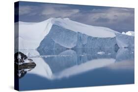 Greenland, Disko Bay, Ilulissat, Elevated View of Floating Ice-Walter Bibikow-Stretched Canvas