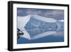 Greenland, Disko Bay, Ilulissat, Elevated View of Floating Ice-Walter Bibikow-Framed Photographic Print