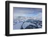 Greenland, Disko Bay, Ilulissat, Floating Ice at Sunset-Walter Bibikow-Framed Photographic Print