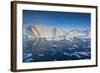 Greenland, Disko Bay, Ilulissat, Floating Ice at Sunset-Walter Bibikow-Framed Photographic Print