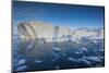 Greenland, Disko Bay, Ilulissat, Floating Ice at Sunset-Walter Bibikow-Mounted Photographic Print