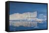 Greenland, Disko Bay, Ilulissat, Floating Ice at Sunset-Walter Bibikow-Framed Stretched Canvas