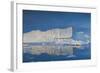 Greenland, Disko Bay, Ilulissat, Floating Ice at Sunset-Walter Bibikow-Framed Photographic Print