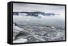 Greenland, Diskobay, Reefs, Sea with Icebergs-Luciano Gaudenzio-Framed Stretched Canvas