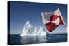 Greenland Flag on Arctic Umiaq Line Ferry-Paul Souders-Stretched Canvas