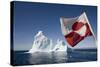 Greenland Flag on Arctic Umiaq Line Ferry-Paul Souders-Stretched Canvas