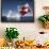 Greenland Flag on Arctic Umiaq Line Ferry-Paul Souders-Framed Photographic Print displayed on a wall