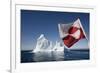 Greenland Flag on Arctic Umiaq Line Ferry-Paul Souders-Framed Photographic Print