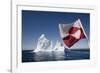 Greenland Flag on Arctic Umiaq Line Ferry-Paul Souders-Framed Photographic Print