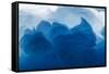 Greenland, Ilulissat, Midday sun lights melting iceberg near face of Eqip Glacier-Paul Souders-Framed Stretched Canvas