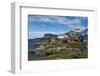 Greenland. Itilleq. Colorful houses dot the hillside.-Inger Hogstrom-Framed Photographic Print