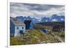 Greenland, Itilleq. Visitors exploring town.-Inger Hogstrom-Framed Photographic Print