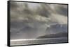 Greenland, Kangerlussuaq. Low clouds over the fjord.-Inger Hogstrom-Framed Stretched Canvas