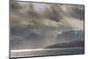 Greenland, Kangerlussuaq. Low clouds over the fjord.-Inger Hogstrom-Mounted Photographic Print