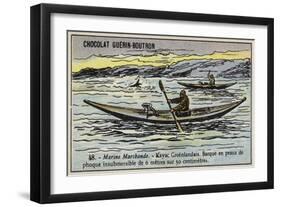 Greenland Kayak-null-Framed Giclee Print