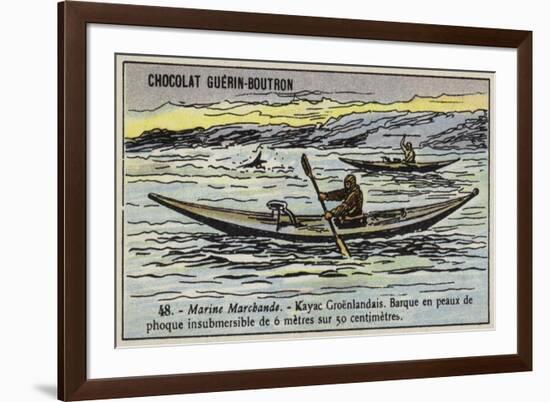 Greenland Kayak-null-Framed Giclee Print