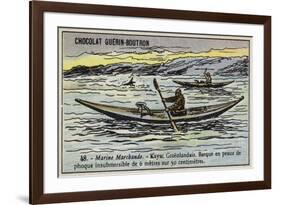 Greenland Kayak-null-Framed Giclee Print