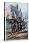 Greenland Men and Women Returning from Fishing-Stefano Bianchetti-Stretched Canvas