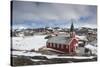 Greenland, Nuuk, Frelsers Kirche Church-Walter Bibikow-Stretched Canvas