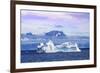 Greenland, Prinz Christian Sund fjord, Kujalleq, Iceberg and mountains at sunrise-Miva Stock-Framed Photographic Print