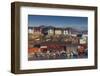 Greenland, Qaqortoq, Elevated View of Town and Harbor-Walter Bibikow-Framed Photographic Print