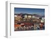 Greenland, Qaqortoq, Elevated View of Town and Harbor-Walter Bibikow-Framed Photographic Print