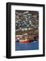 Greenland, Qaqortoq, Elevated View of Town and Harbor-Walter Bibikow-Framed Photographic Print