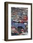 Greenland, Qaqortoq, Elevated View of Town and Harbor-Walter Bibikow-Framed Photographic Print