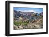 Greenland, Qeqertarsuaq. Godhavn village harbor, Disko Island, colorful houses-Miva Stock-Framed Photographic Print