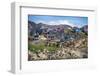 Greenland, Qeqertarsuaq. Godhavn village harbor, Disko Island, colorful houses-Miva Stock-Framed Photographic Print