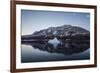 Greenland. Scoresby Sund. Gasefjord, icebergs and calm water.-Inger Hogstrom-Framed Photographic Print