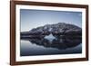 Greenland. Scoresby Sund. Gasefjord, icebergs and calm water.-Inger Hogstrom-Framed Photographic Print