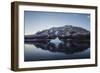 Greenland. Scoresby Sund. Gasefjord, icebergs and calm water.-Inger Hogstrom-Framed Photographic Print