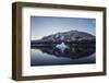 Greenland. Scoresby Sund. Gasefjord, icebergs and calm water.-Inger Hogstrom-Framed Photographic Print