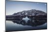 Greenland. Scoresby Sund. Gasefjord, icebergs and calm water.-Inger Hogstrom-Mounted Photographic Print