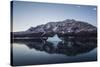 Greenland. Scoresby Sund. Gasefjord, icebergs and calm water.-Inger Hogstrom-Stretched Canvas