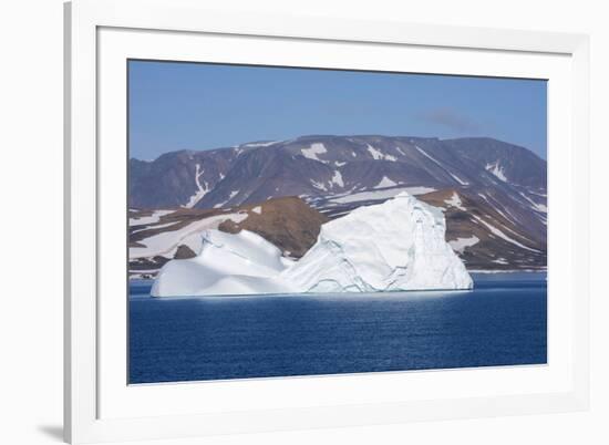Greenland, Scoresbysund, aka Scoresby Sund. Large icebergs near Ittoqqortoormiit.-Cindy Miller Hopkins-Framed Photographic Print